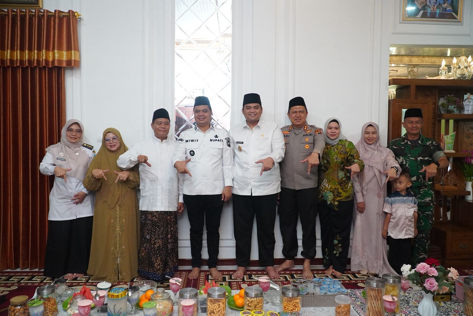 Bupati Jepara Witiarso Utomo silaturahmi ke kiai dan tokoh masyarakat hari pertama kerja