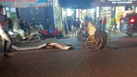 becak kecelakaan di Pasar Kalinyamatan Jepara