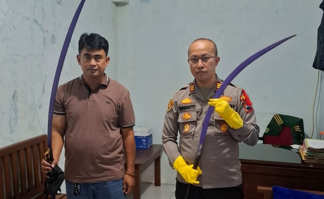 Dua remaja mabuk bawa clurit diamankan polisi di kudus saat dini hari ramadan