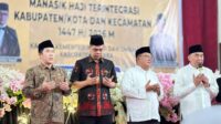 “Ketua DPRD Jepara Agus Sutisna menghadiri manasik haji 2026 di Gedung Haji Jepara bersama calon jemaah”