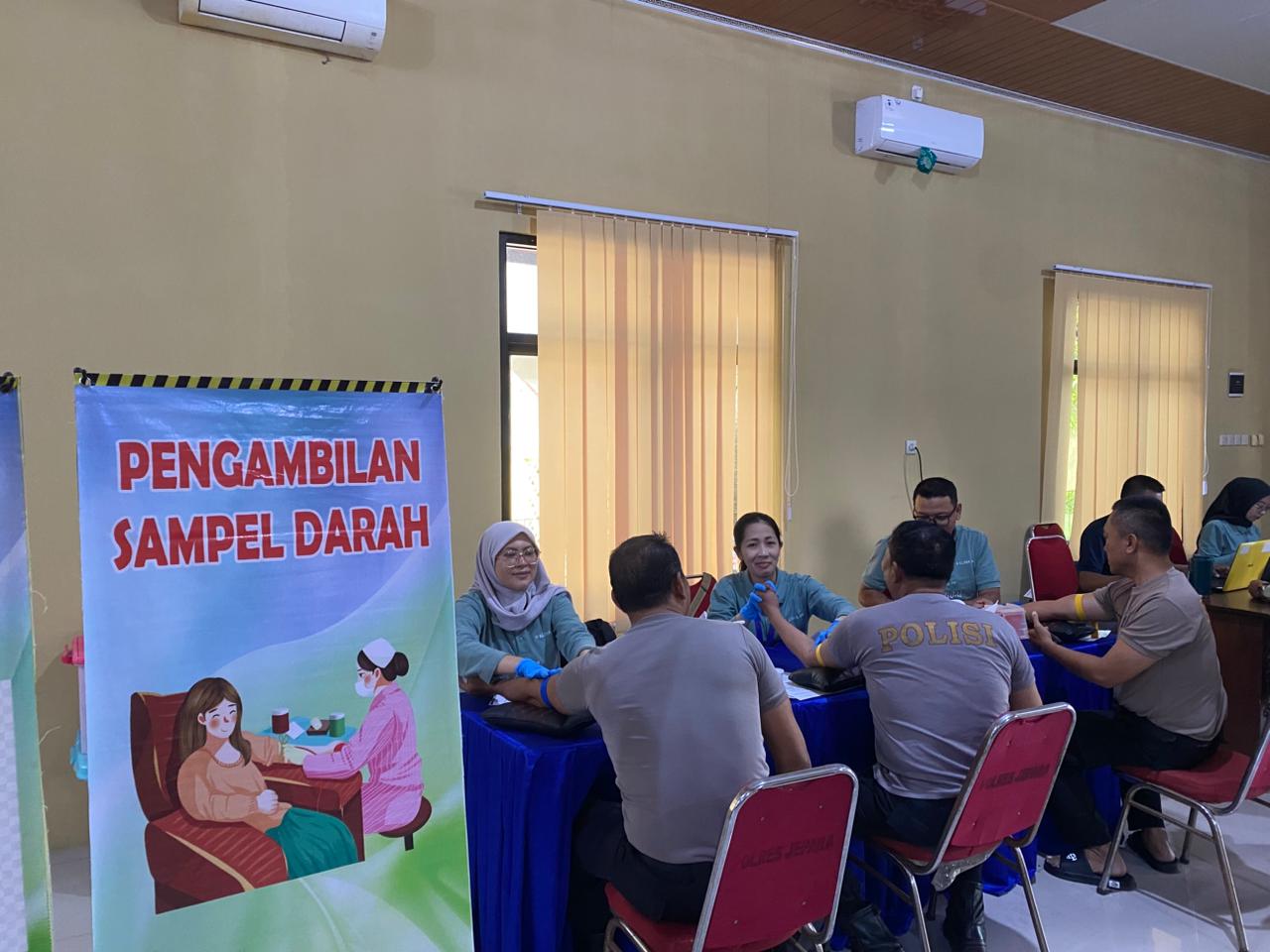 Polres Jepara gelar pemeriksaan kesehatan berkala 2026 untuk personel di Aula Mapolres