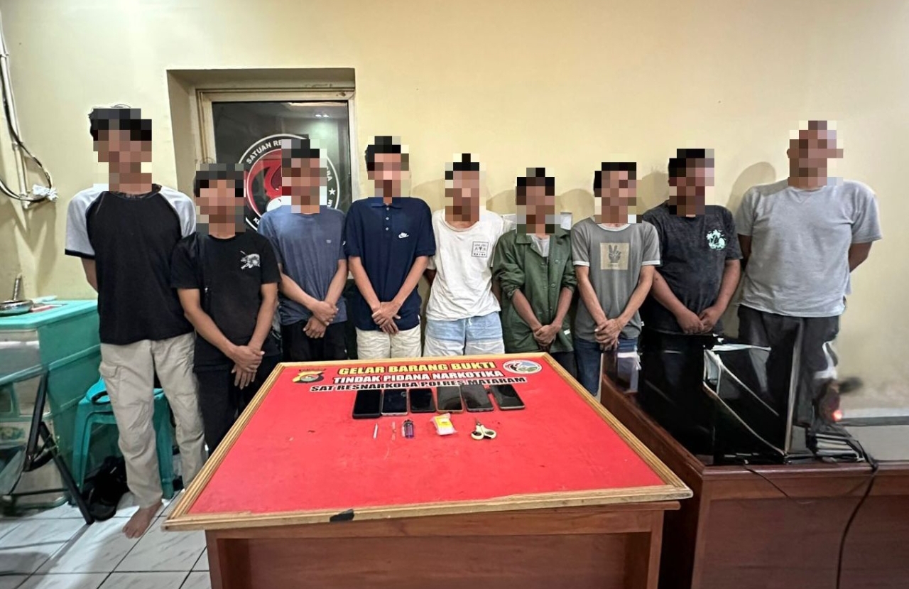 karyawan mbg dan pegawai bpbd ditangkap kasus sabu di mataram